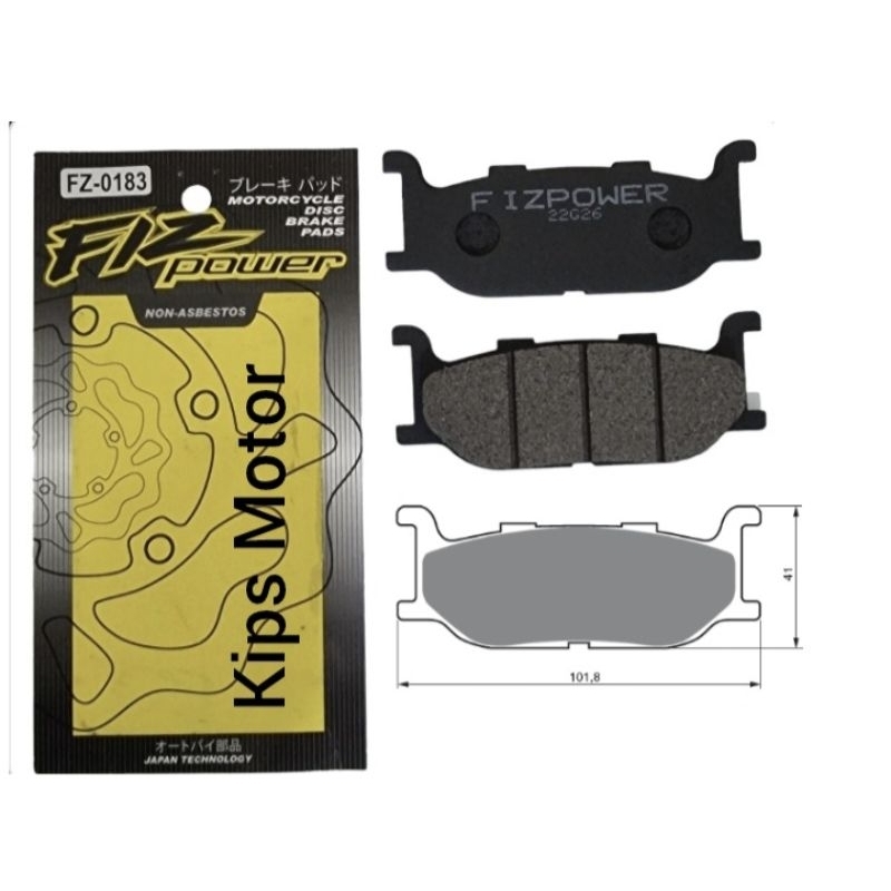 ผ้าเบรคหน้า Yamaha XJ 900 XJ900 S Diversion Fiz Power FZ 0183