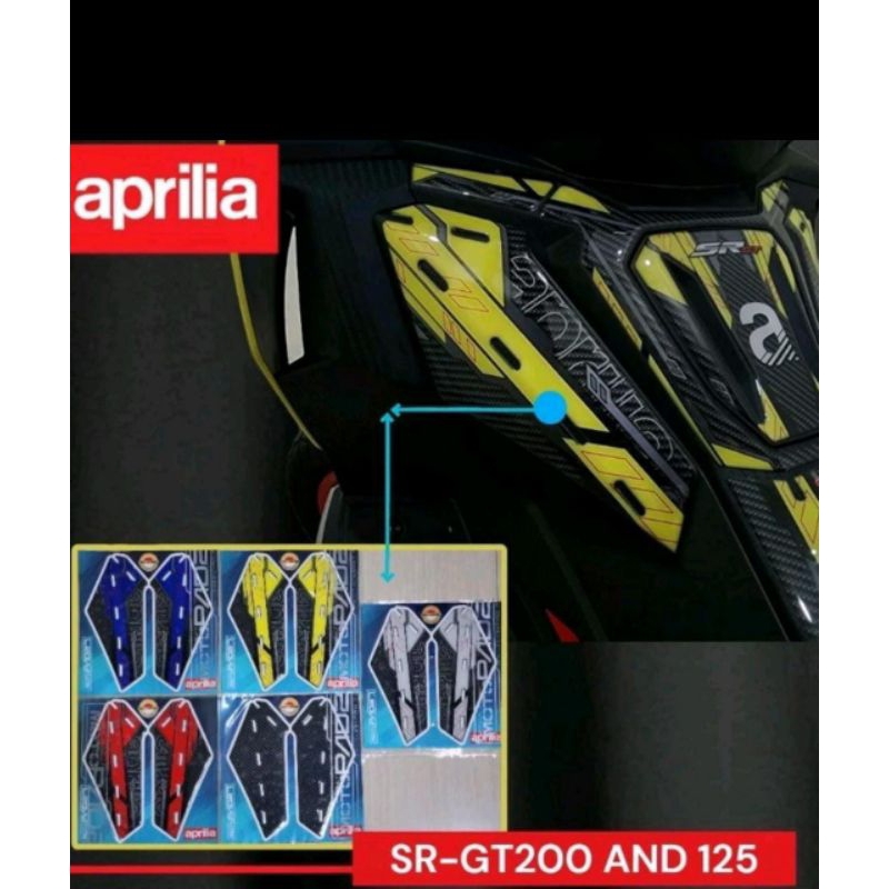 Motopad27 สติ๊กเกอร์ Aprilia SR gt 200 เรซิ่น ฝาครอบปีกนูน Aprilia SR-GT200 คุณภาพระดับพรีเมียม