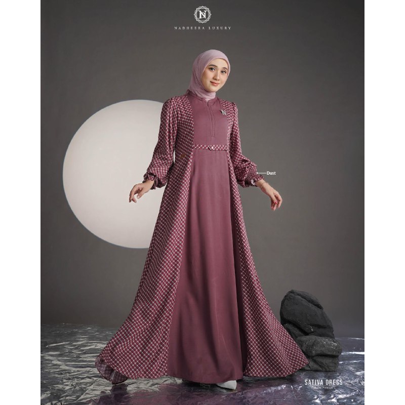 Sativa Gamis ชุดเดรสสําหรับผู้ใหญ่ผู้หญิง Nadheera 2024