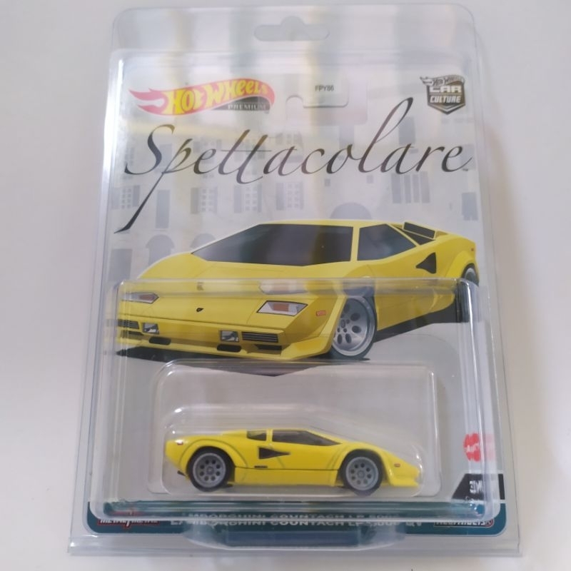 Hot Wheels Premium Spettacolare Lamborghini Countach LP 500 QV - Free Protector