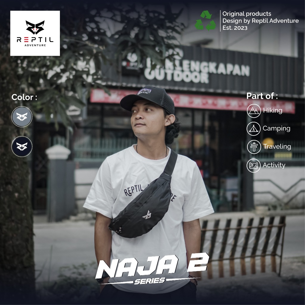 NAJA 2 series ADVENTURE REPTILE WAISTBAG