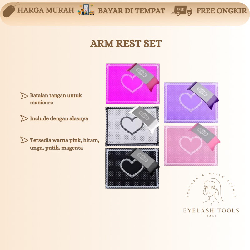 ARM REST SET NAIL GEL NAIL ART