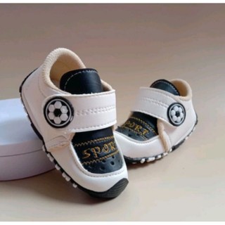 sepatu baby cowo bunyi cit-cit sol karet usia 1-3 THN berkualitas anti slip elegan