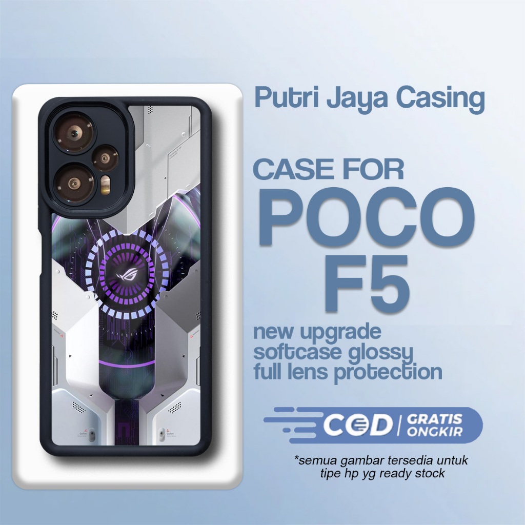 เคส P0C0 F5 ล่าสุด - P0C0 F5 - Rog04 Motif - Premium Glossy Softcase Hardcase Material - P0C0 Putri 