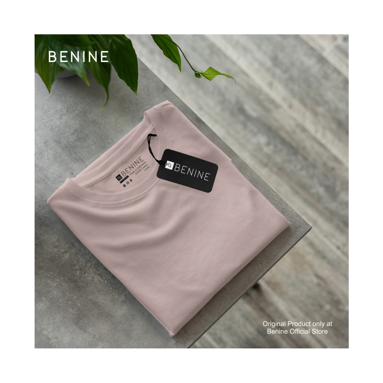 Benine Dusty Pink Plain T-Shirt / Premium Distro T-Shirt / เสื้อยืดผู้ชายและผู้หญิง / แขนสั้น