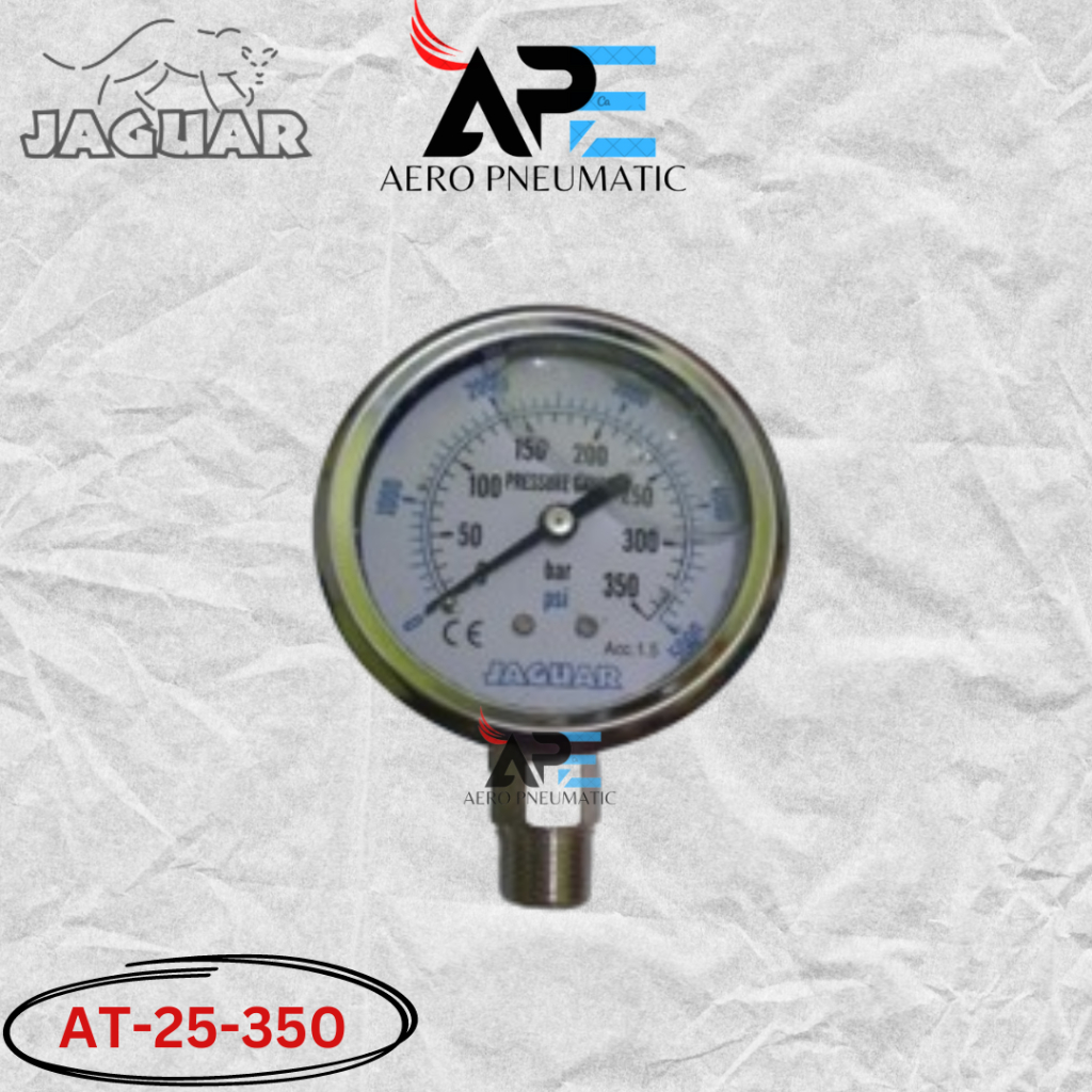 JAGUAR AT-25-350 PRESSURE GAUGE HYDRAULIC / AT-25 350 / AT 25 350 / AT 25-350