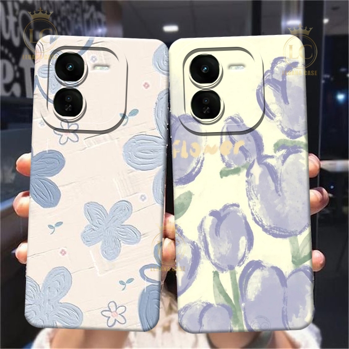 HP เคสล่าสุดสําหรับ Iqoo Z9x 2024 - Iqoo Z9x 5g Casing - เคสแฟชั่น Flower [B2.01] - เคสโทรศัพท์มือถื