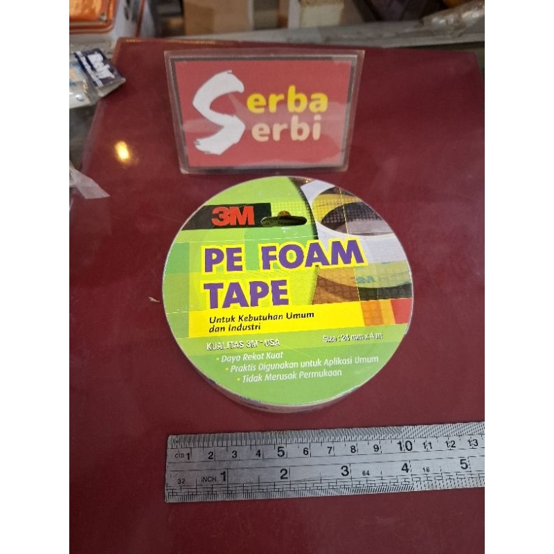 (3M 1600TG) เทปคู่ ฉนวนโฟม 3m 1600Tg 24mm x 4mtr