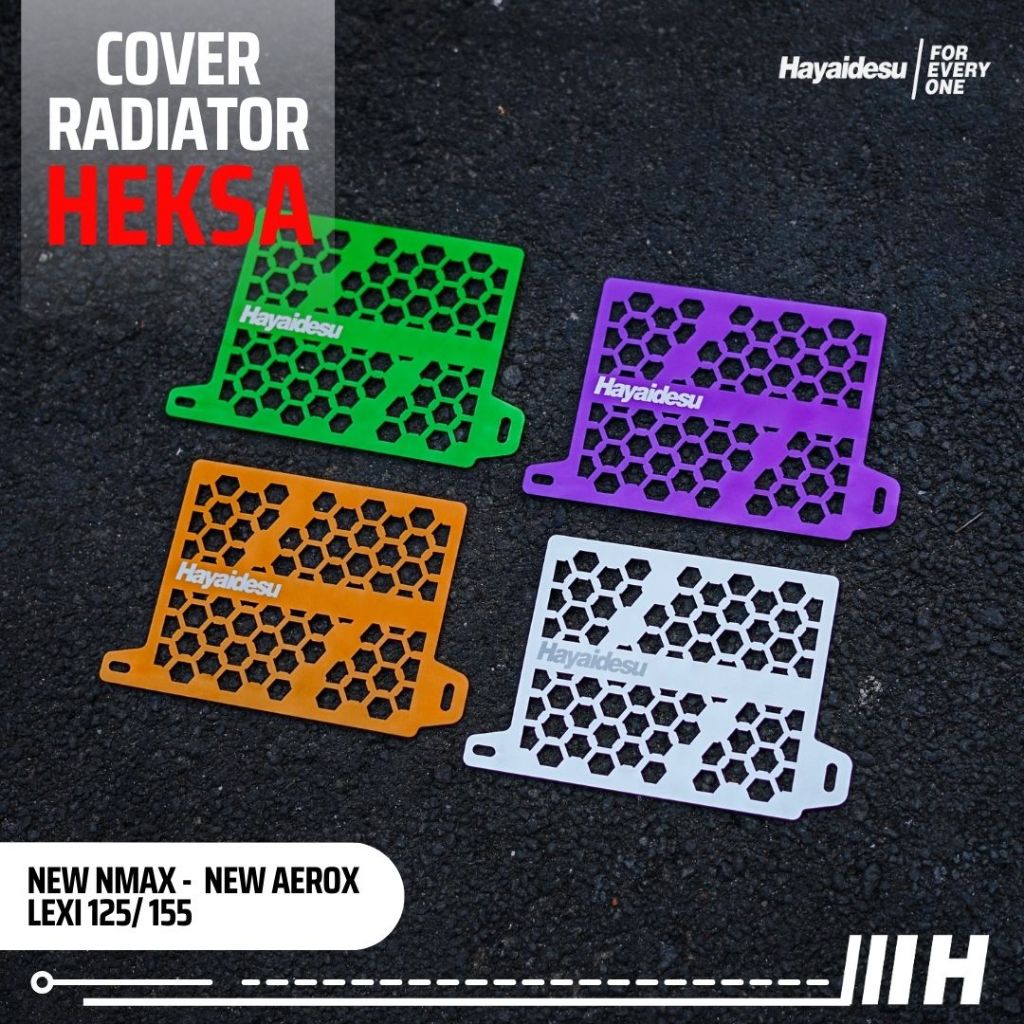 ฝาครอบวิทยุ Hayidesu YAMAHA Hexagon & NATIVE AODIZE - NEW NMAX, NEW AEROX, LEXI 125/155