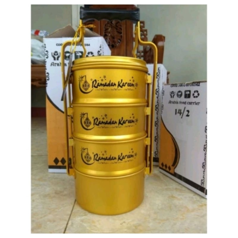 Mazaya Typical Arabic Food Container • Typical Arabic Gold Food Container