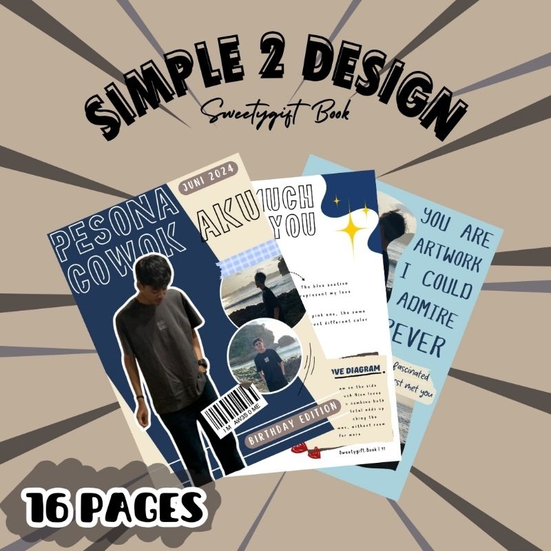 [UNIQUE GIFT] CUSTOM MAGAZINE ของขวัญสุดพิเศษ HAMPERS BY SWEETYGIFT.BOOK - SIMPLE 2 DESIGN