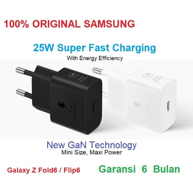 Original 25W Galaxy Z Fold6 Fold 6 Z Flip6 Super Fast Charging Mini Charger Adapter
