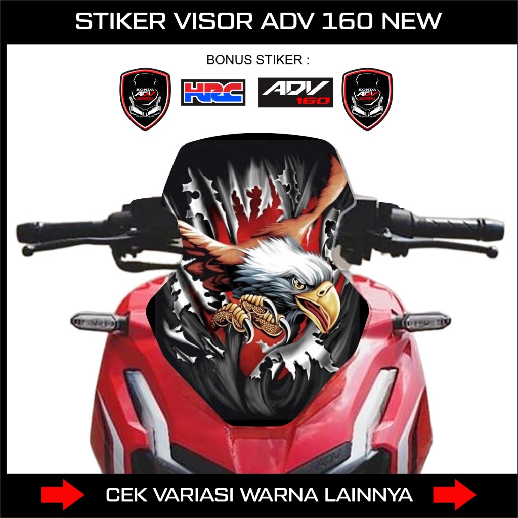 Winshield Sticker/VISOR ADV 150 ADV 160 GARUDA INDONESIA Edition/ADV 160 VISOR DECAL/ADV 150