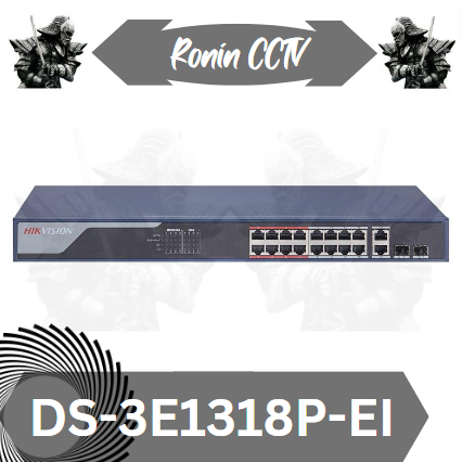 HIKVISION DS-3E1318P-EI 16 พอร์ต Fast Ethernet สมาร์ทสวิตช์ POE