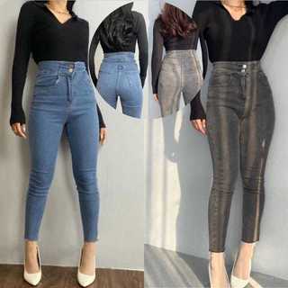 HuseinM_Store - Celana Jeans Wanita Skinny J32 Highwaist Strech - Celana Jeans Silang Wanita Terbaru