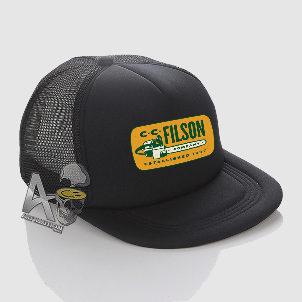 หมวกบริษัท Filson - หมวก Filson Net Trucker Snapback PREMIUM โลโก้ใหม่