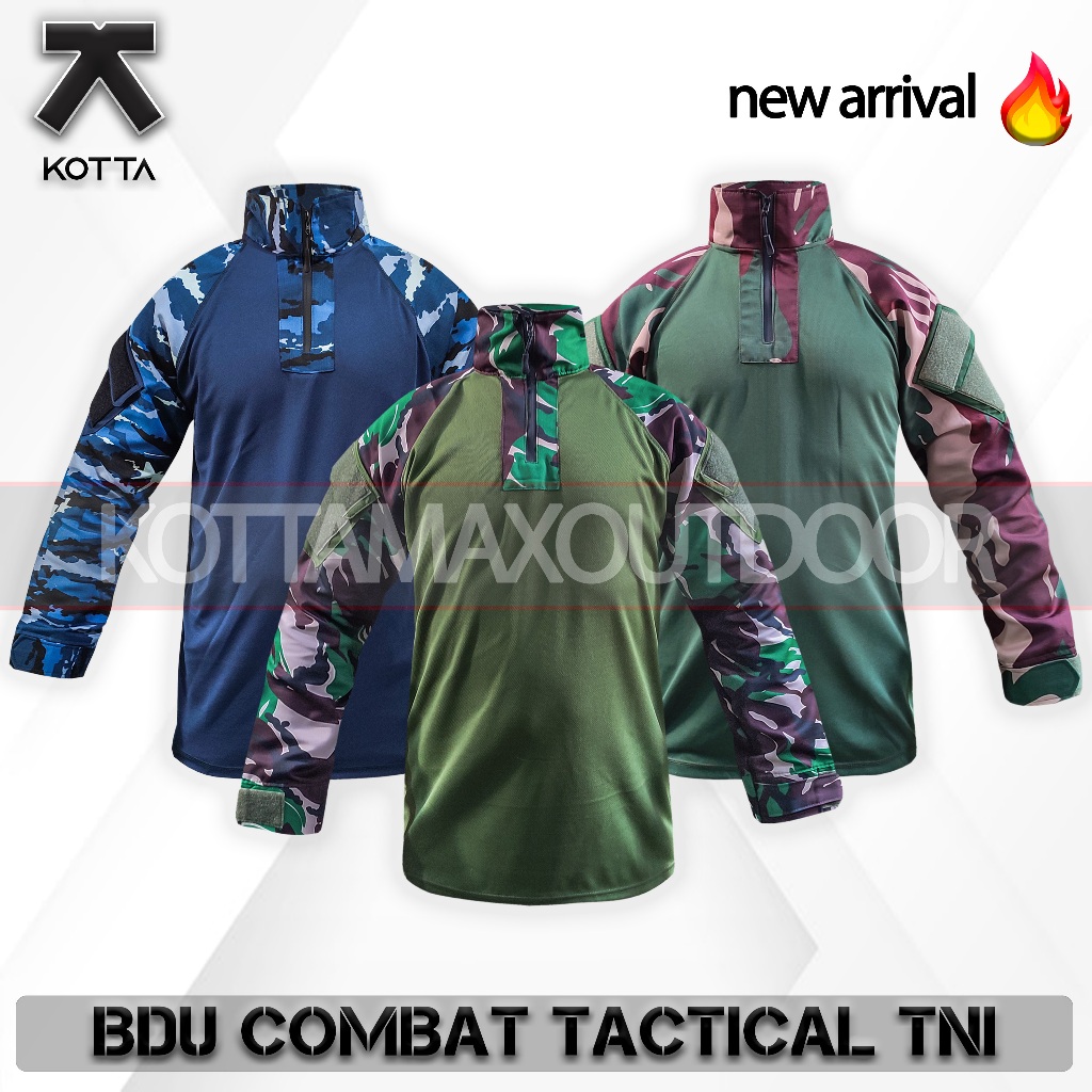 BDU COMBAT เสื้อ TACTICAL CAMO MALVINAS KOPASSUS SBP TNI AU ARMY TACTICAL เสื้อคอสูง CAMO แขนยาว UNI