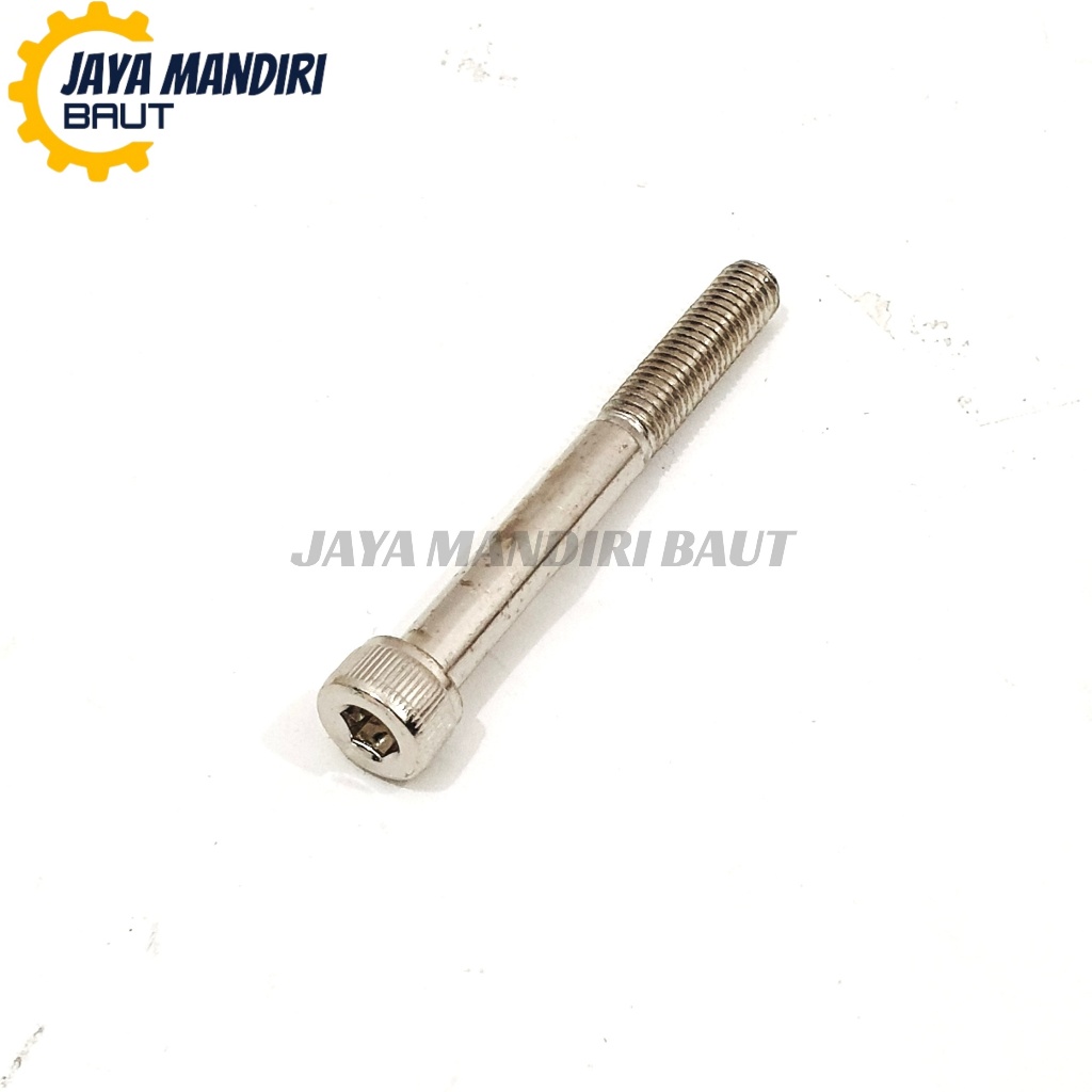 M8 x 80 Nickel L Bolt L6 Key ด้ายละเอียด 12 8x80 ความยาว 80 มม. นิกเกิล