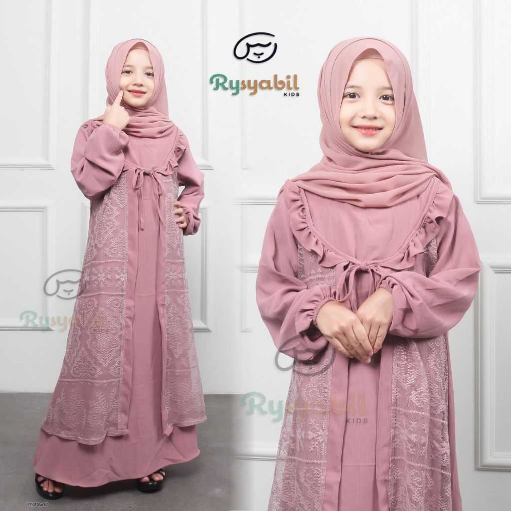 Gamis สําหรับเด็กผู้หญิงอายุ 9 12 ปีล่าสุด 2025 3 4 ปี 8 7 1 10 5 Cool วัสดุ Games2026 เด็กชุดยาวนํา