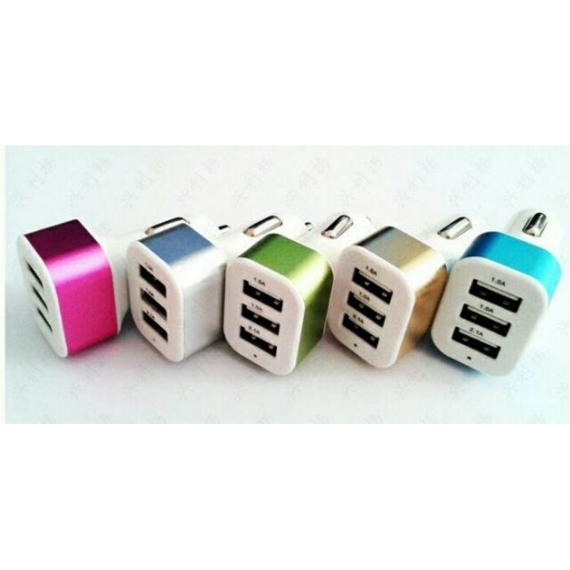 3 USB IRON CAR CHARGER / 3 USB IRON SAVER SHELL จัดส่งฟรี