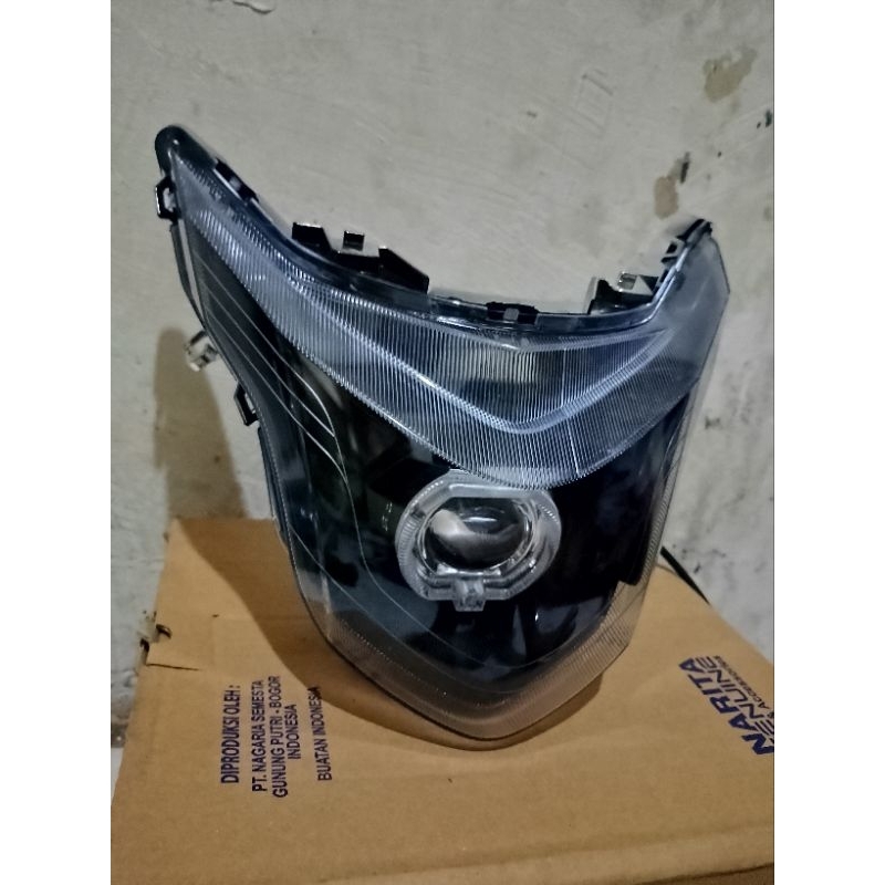 ไฟหน้าสําหรับ Beat Pop Plus Bild Ala Ala Ala Ala Ala 2.5 นิ้ว Fullset Already Plus ไฟหน้ากระจก Mica