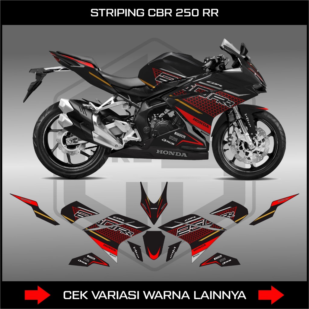STRIPING CBR250RR K64 LIVERY KRT 250RR / สติ๊กเกอร์ DECAL MOTOR HONDA CBR 250RR SEMI FULL BODY