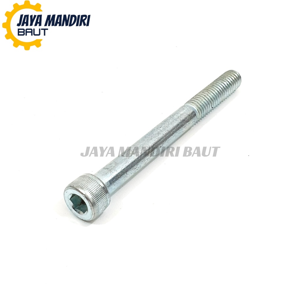 สีขาว L Bolt M8 x 80 L6 Key ด้ายละเอียด 12 8x80 ความยาว 80 มม. สังกะสี