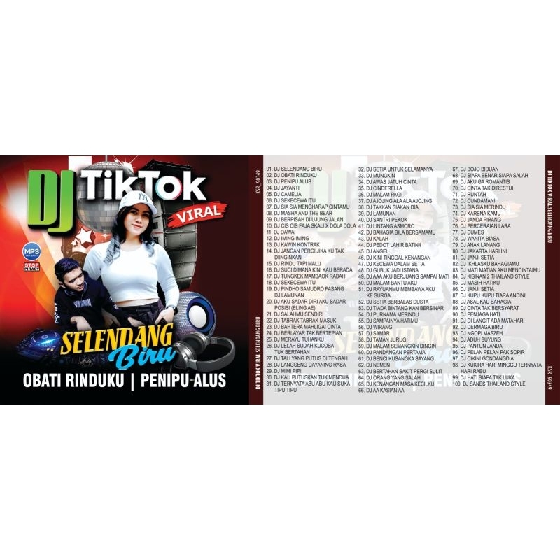 MP3 CASSETTE OF DJ SONGS TIKTOK VIRAL BLUE SHAWL