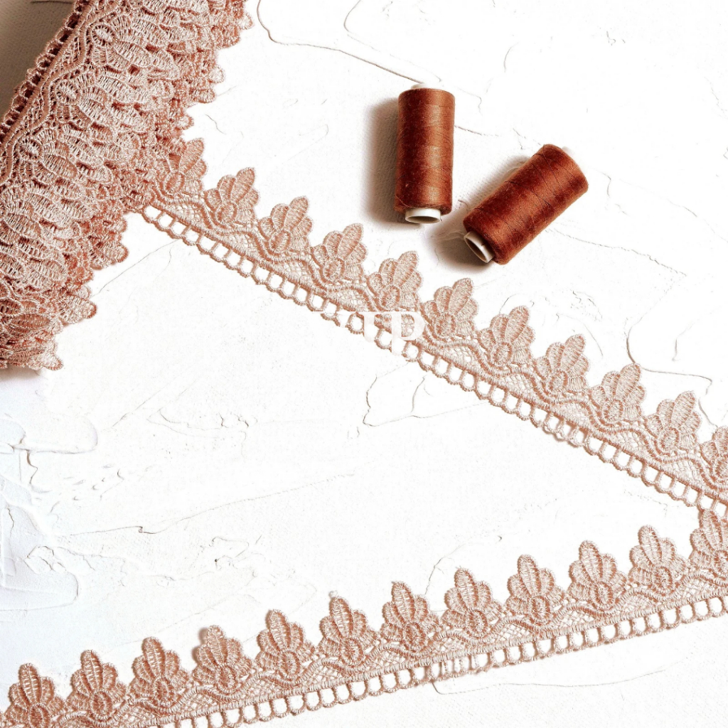 VIP Lace 9 V870 ปักลูกไม้ Giper Lace ต่อม้วน