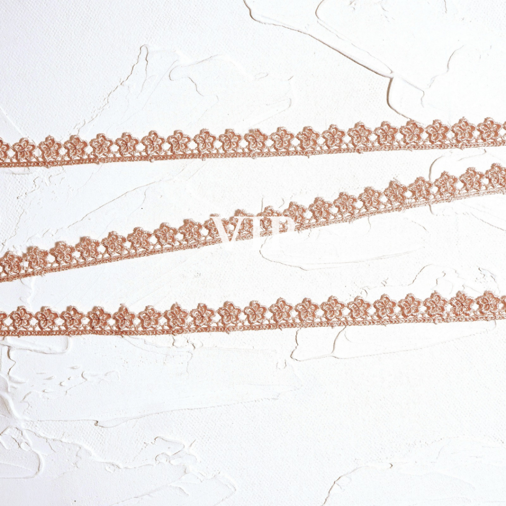 VIP Lace 9 V724 ปักลูกไม้ Giper Lace ต่อม้วน