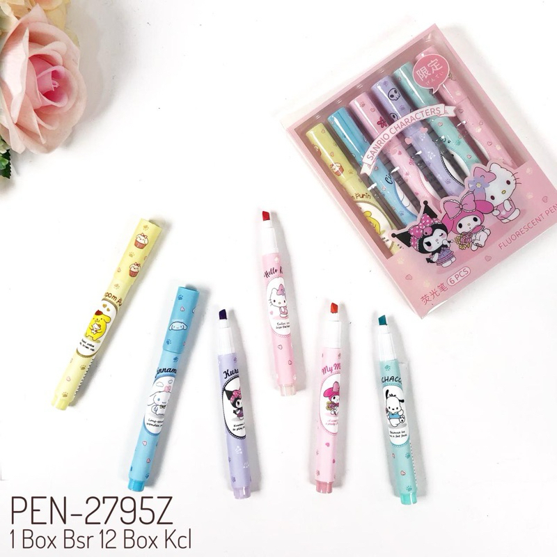 SHARON - STABILO 6 COLORS SANRIO KUROMI MY MELODI