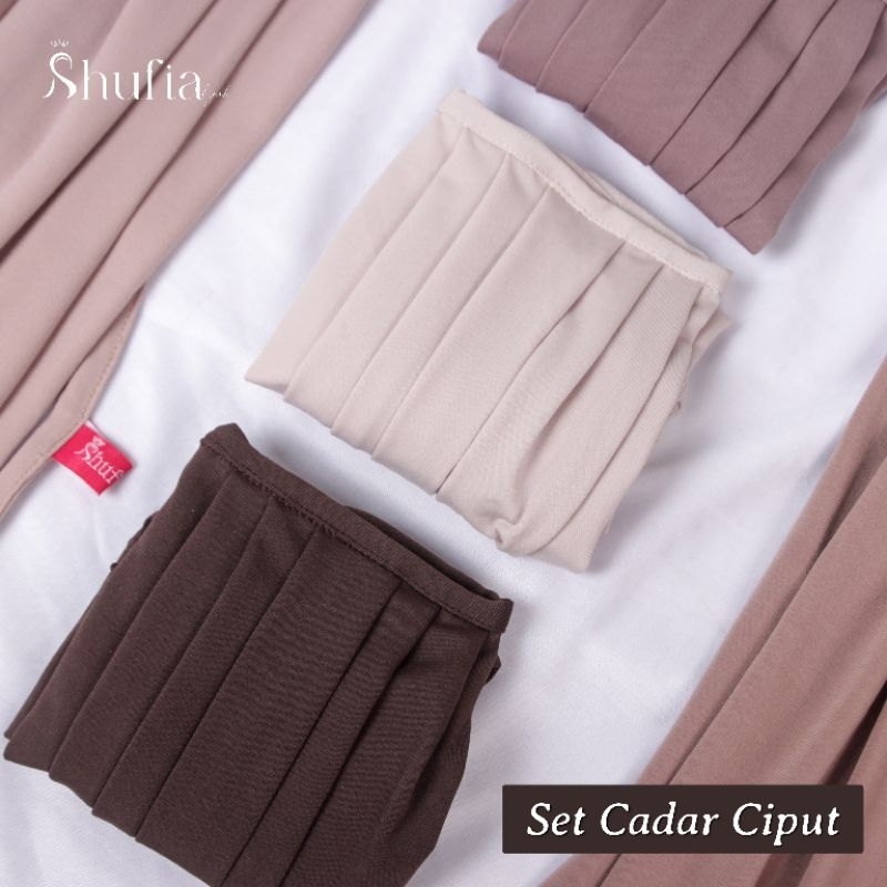 Set Premium Jersey Lace Veil and Ciput (Jersey Veil Ciput) SHUFIA HIJAB