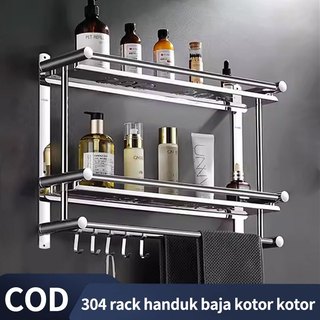 Rak Handuk Gantungan Dinding Stainless Steel Rak Serbaguna Rak Bumbu Dapur Stainless Steel Rak Dinding Stainless Steel Rak Handuk Rak Dinding
