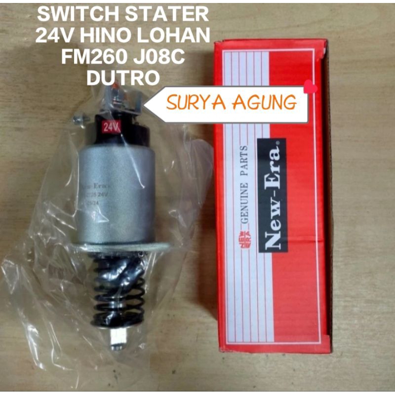 SWITCH STATER / SOLANOID SWITCH 24V HINO LOHAN FM260 J08C / DUTRO / SS2725 พร้อมการรับประกัน