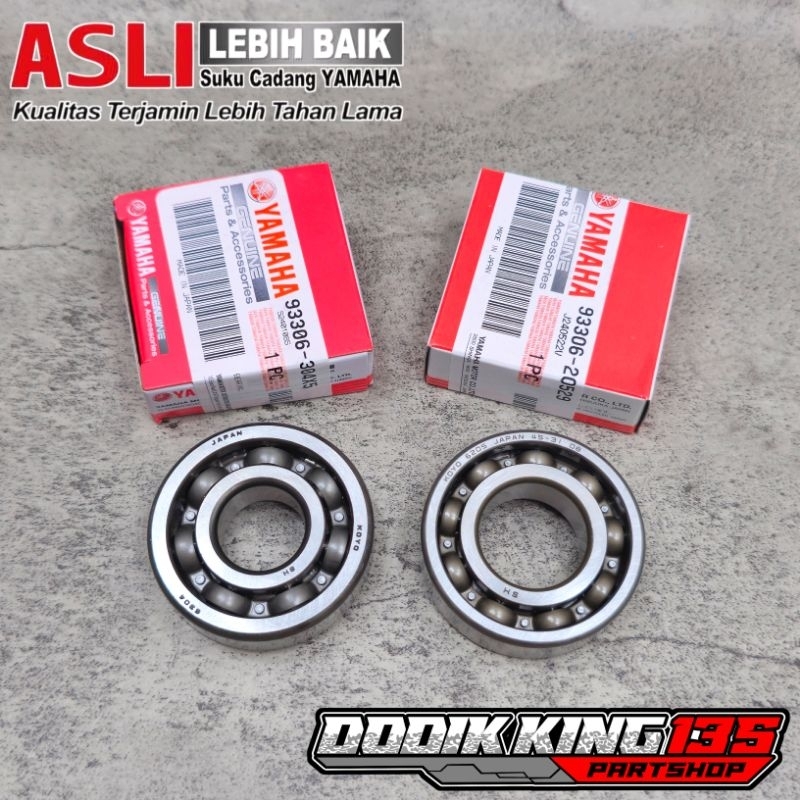 LAHER BEARING 6205 6304 HS JAPAN KRUK AS RX KING RXK RXS RXR RXZ YT ORIGINAL YAMAHA JAPAN | 93306-20529 93306-304X5