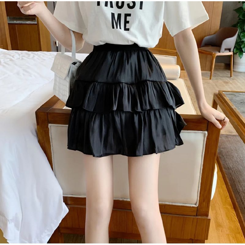 •SECLAIRE• 02L REEVA LAYER MINI SKIRT (FIT PANTS)