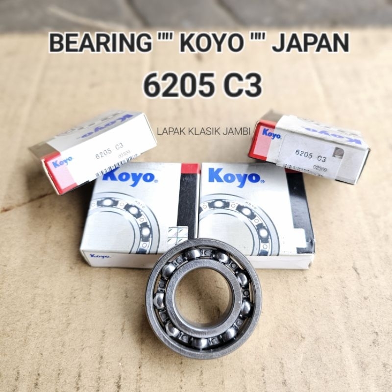 แบริ่งแบริ่ง KOYO 6205C3 KOYO 6205 C3 ไม่มีฝาปิดขนาด 25x52x15mm