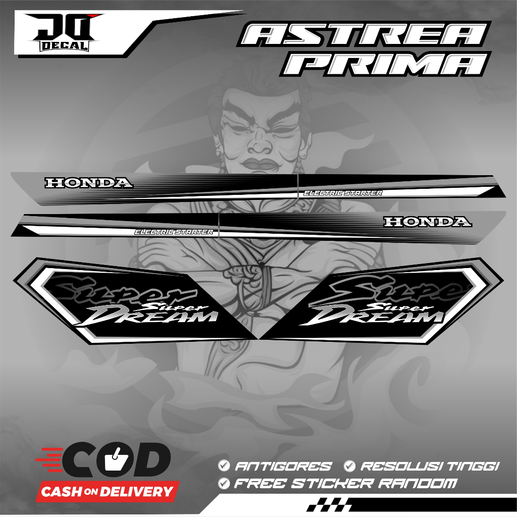 HONDA ASTREA PRIMA STAR SUPER DREAM THAILAND VIETNAM K4 สติ๊กเกอร์หลากหลายแถบ - รูปที่ 5