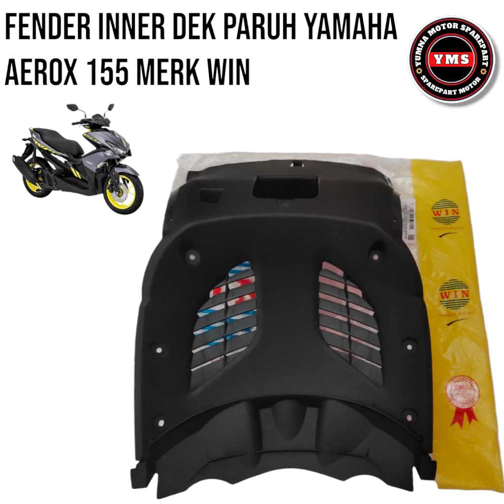 บังโคลนด้านใน Yamaha Aerox 155 เก่า 2017-2020 Mud Beak Deck Aerox 155 B65 Shark Fin Lung Win