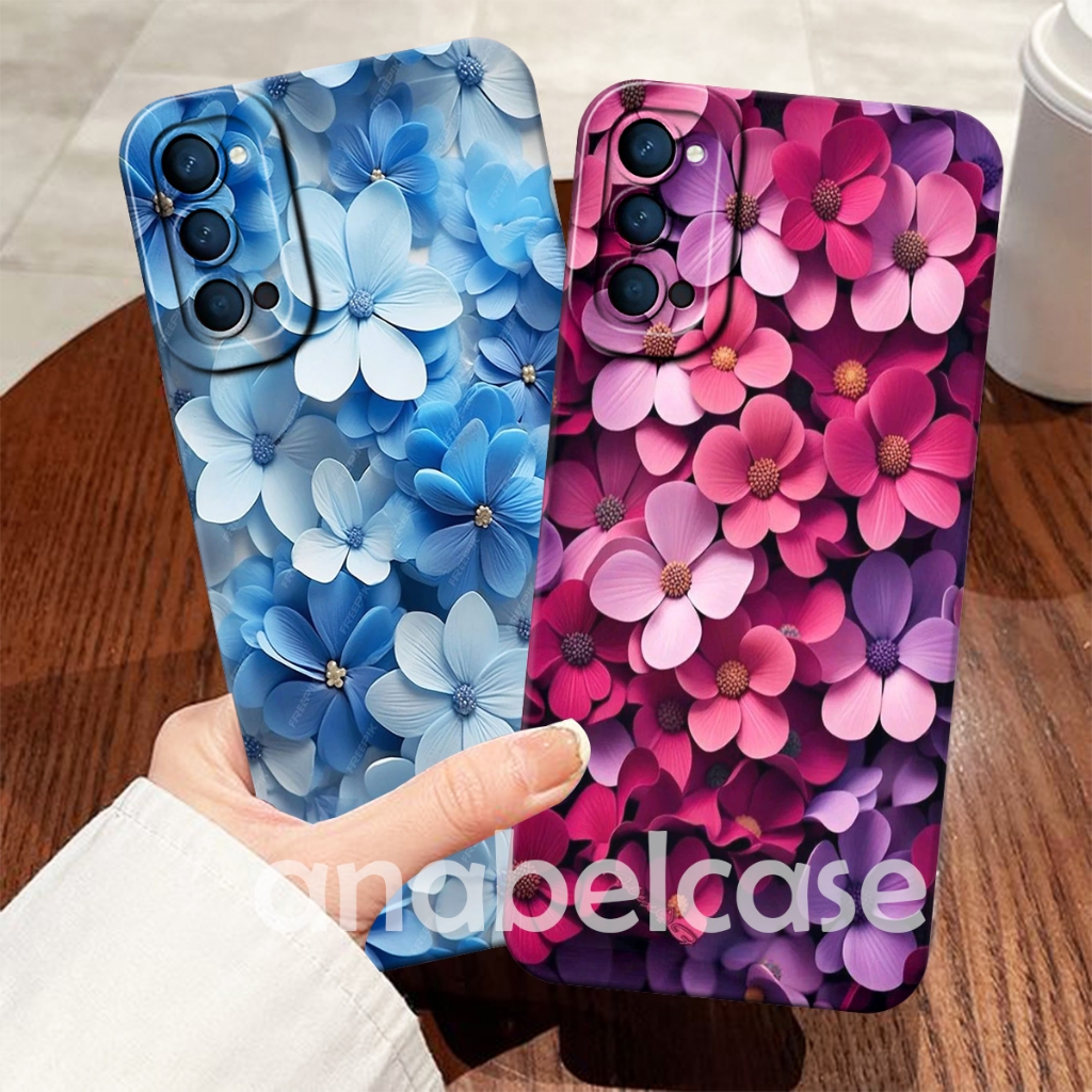 HP Softcase Oppo Reno 4 4pro 5 6 7 8 4G 5G 7Z. 8Z 8t 4G 8t 5G 10 11f 11 pro Beautiful Small Flower M