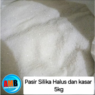 Pasir silika 5kg halus dan kasar/pasir silika putih/pasir aquarium aquascape 5kg