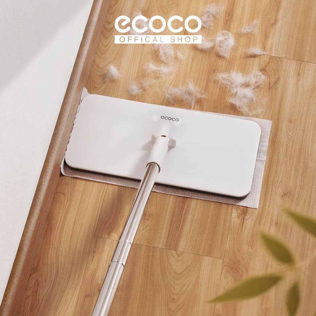 ECOCO ไม้ถูพื้นแบบใช้แล้วทิ้ง - ไม้ถูพื้นแบบพรีเมี่ยม ไม้ถูพื้นแบบแห้ง ไม้ถูพื้นแบบเปียก เครื่องทําค