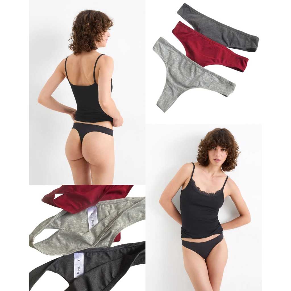 C&A จีสตริงผ้าฝ้าย ทอง - 6210