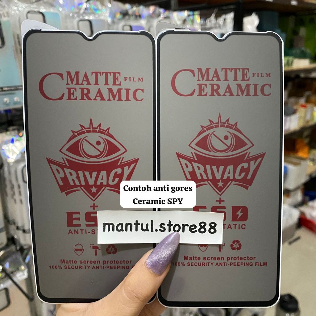 Ceramic SPY REALME C2 OPPO A1K Full Screen Guard Anti-Scratch Anti-Shatter - mantul.store88