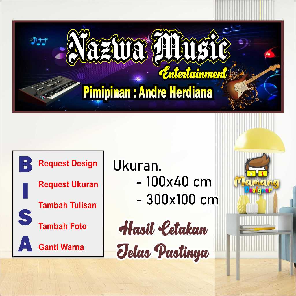 Print Banner Group Music หรือ Sound System Cool Good bb