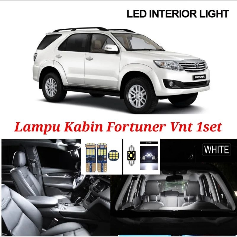 Fortuner VNT ไฟห้องโดยสารเพดานกระเป๋าเดินทาง Led