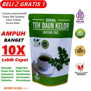 TEH DAUN KELOR ORGANIK MURNI 100% ORIGINAL OBAT HERBAL ASAM URAT REMATIK DIABETES KANKER REMATIK ASAM URAT KOLESTEROL PEGAL LINU NYERI SENDI DARAH TINGGI BATU GINJAL CACINGAN MENCEGAH VIRUS TEKANAN DARAH TINGGI MENYEHATKAN KULIT MENYEHATKAN TUBUH