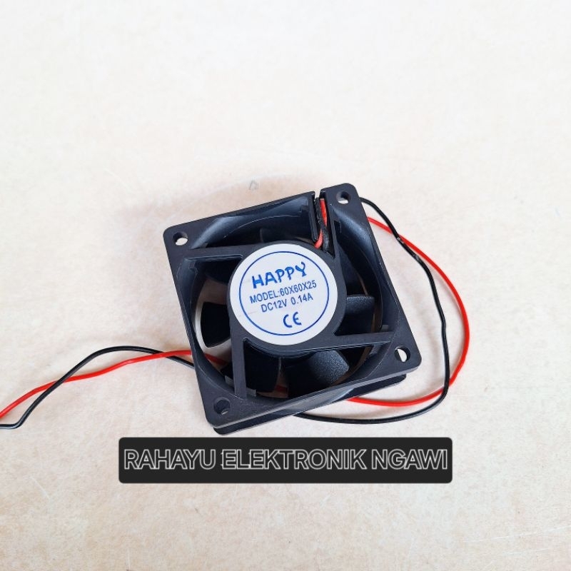 พัดลม DC 12V 6X6 CM 6025