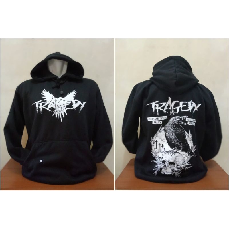 เสื้อฮู้ด TRAGEDY MUSIC| เสื้อสเวตเตอร์สเวตเตอร์รัดรูป TRAGEDY PUNK