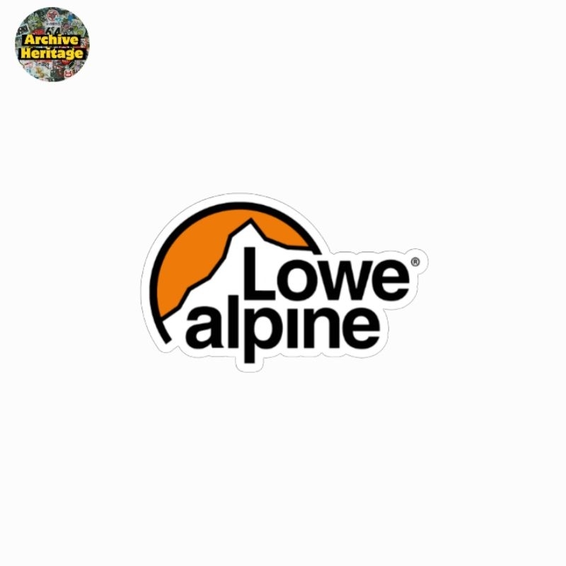 สติ๊กเกอร์กลางแจ้งเดินป่าแบรนด์โลโก้ Lowe Alpine
